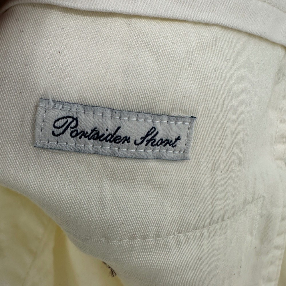 J.Crew Portside Chino Shorts Men 35 White Solid Stretch 9" Inseam Oarsman New - Picture 9 of 10